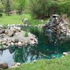 rock garden pond